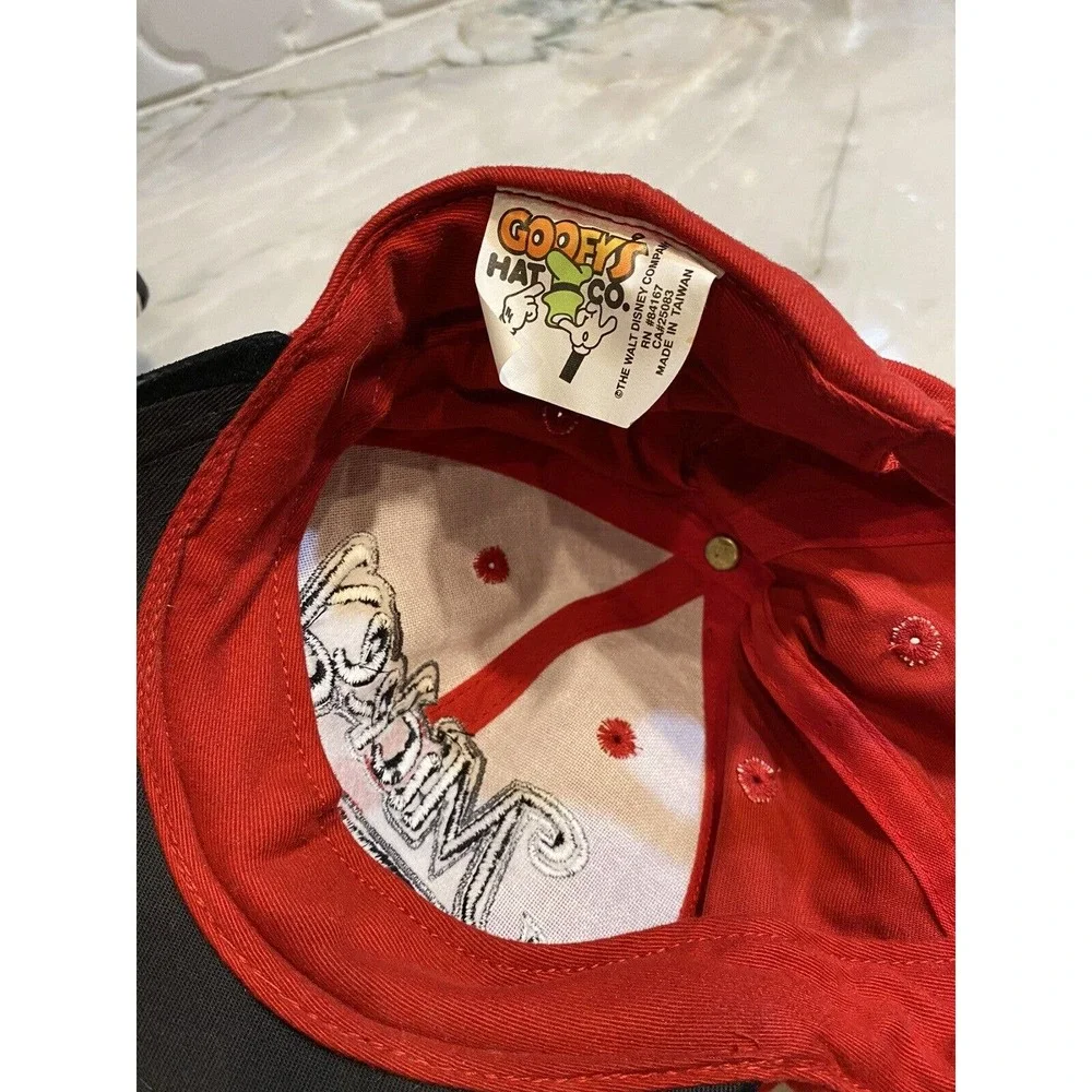 Vintage Goofy's Hat Co Mickey Mouse Adjustable Hat Letter Red Disney Rare